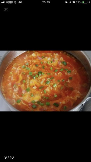 The practice measure of tomato egg soup 9