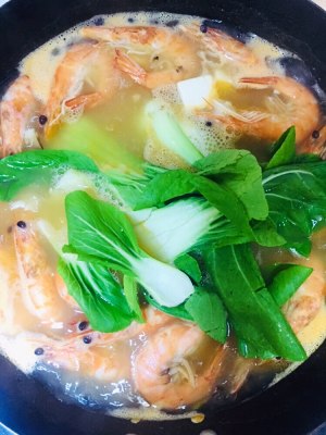 The practice measure of soup of bean curd of delicate delicacy shrimp 10