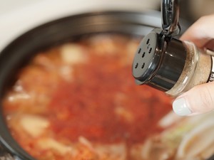 Does rice match absolutely? ? The practice measure that learns the soup of bean curd of hot Chinese cabbage that meets 14