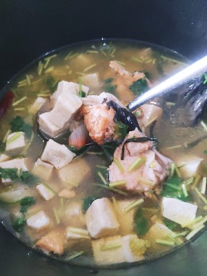The practice measure of soup of bean curd of 3 article fish 5