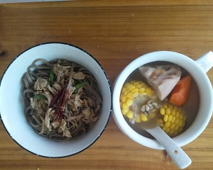 Face of green pepper shredded meat (soup broken bits is used opportunely) practice measure 5