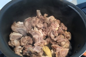 The practice measure of soup of hotpot of white mushroom yam 5