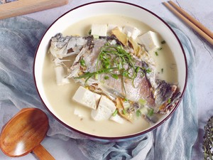 Soup whitefish bright nutrition is much, the practice measure of soup of bean curd of crucian carp fish 12