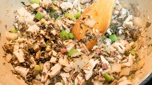 The practice measure that Zhi person suckles hoosh of sweet chicken wild rice 6