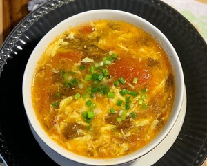 The practice measure of beautiful soup of egg of laver of tomato dried small shrimps 11