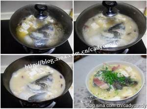 The practice measure of soup of piscine head bean curd 6