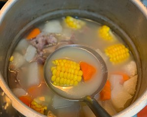Qing Dynasty is sweet the practice measure that suckles white corn chop soup 3