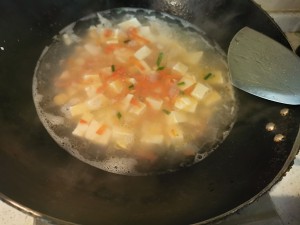 The practice measure with too delicious soup of this bean curd 3