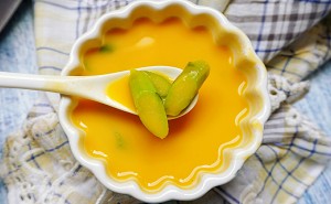 The practice measure of soup of asparagus of pumpkin of low card butter 7