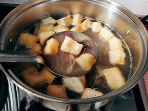Soup of duck blood vermicelli made from bean starch (simple and easy edition) practice measure 7