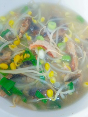 The practice measure of soup of bean sprouts of dry walleye pollack 8