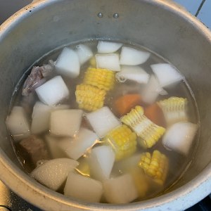 Qing Dynasty is sweet the practice measure that suckles white corn chop soup 1