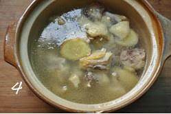 The practice measure of the Xianggu mushroom chicken broth that stew 8