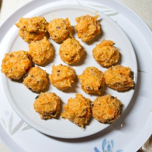 Meatball of chicken breast of Xianggu mushroom carrot soup (reduce weight) practice measure 4