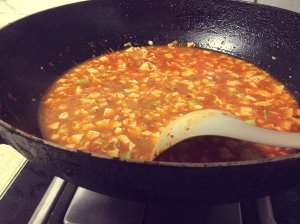 The practice measure of soup of Han type bean curd 7