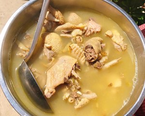 The chicken broth that stew from catch initial practice move 21