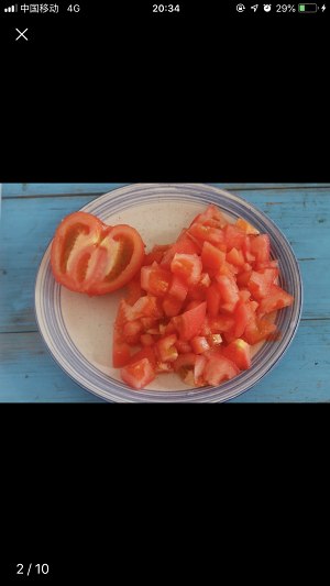 The practice measure of tomato egg soup 2