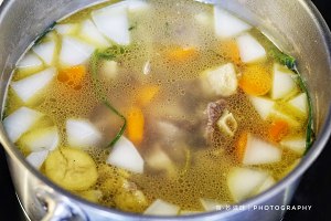 Autumn dry, drink oxtail soup of a bowl of turnip embellish the practice measure of one embellish ~ 13