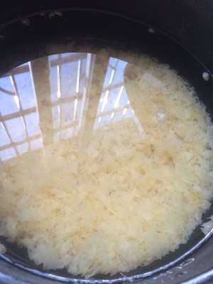A thick soup of lotus seed of rock candy tremella. (inside practice of Bao of the meal that attach phone) practice measure 6