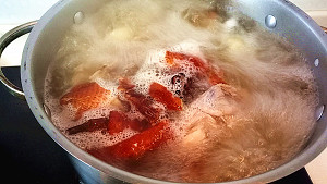 Grandma white duck wears soup (roast duck) practice measure 4