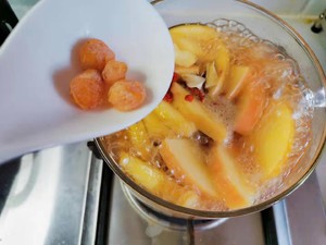 Warm yam of warm apple of longan of big jujube of wintry day preserve one's health is sweet the practice measure of soup 9