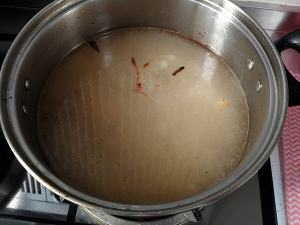 Soup of duck blood vermicelli made from bean starch (simple and easy edition) practice measure 6