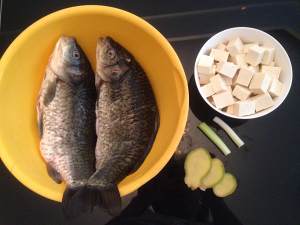 Suckle the recipe of soup of fish of white crucian carp! practice measure 1