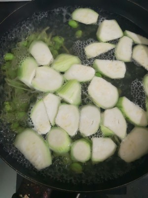 The practice measure that delicacy drops soup of clam of superciliary towel gourd 3