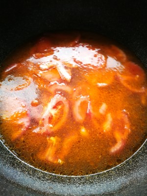 Tomato egg soup (dish of super and simple quick worker) practice measure 4
