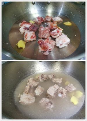 Chen Qing makes the soup of chop of lotus lotus root of division elder sister (extremely brief practice) practice measure 1