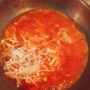 [肉のデリケート]豆腐のスープの実習 トマト鍼6の進行の滞在の停止 
