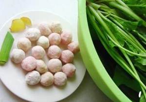 The practice measure of soup of spinach fish bolus 1