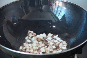 The practice measure of a thick soup of acerbity hot bean curd 2