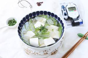 The practice measure of soup of bean curd of Sun of towel gourd bamboo 9