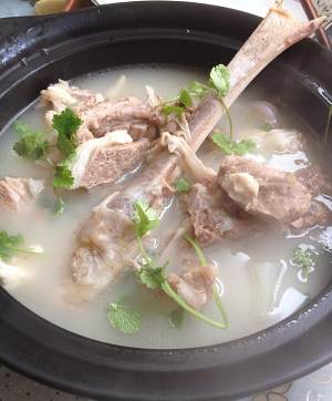 Hotpot soup (Shang Xian is delicious not the smell of mutton is enraged) practice measure 10