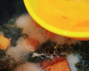 海苔卵の美味しいスープの練習方法4