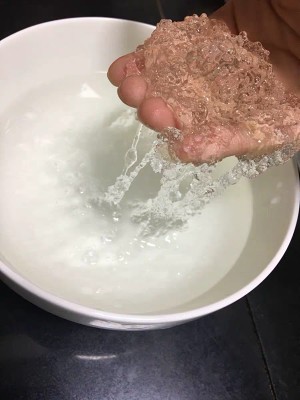 A thick soup of tremella of rice of horn of black of swallow of peach glue snow (crash) practice measure 2