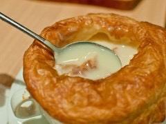 Soup of mushroom of crisp skin cream (inapproachable and detailed) practice measure 15