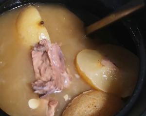 Fig of apricot of snow pear north and south the practice measure of pig bone soup 5