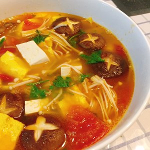 トマトバクテリアの豆腐のスープの実践尺度9