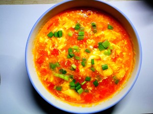 The practice measure of tomato egg soup 6