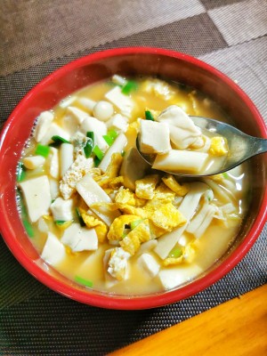 おいしい豆腐の簡単なスープの作り方7