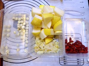 Relieve a cough the practice measure of soup of pear of wet one's whistle 1