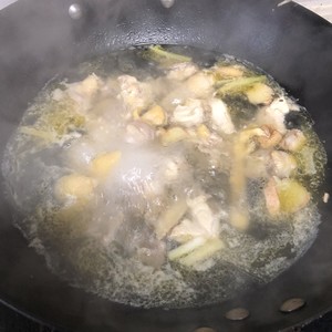 The practice measure of chicken broth of earth of former juice raw ingredient 4