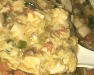 The practice measure of a thick soup of ground meat bean curd 13