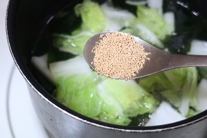 The practice measure of soup of Ceng of taste of food of Chinese cabbage connected through one's relatives 5