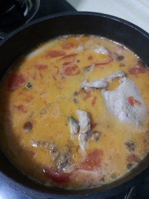 The practice measure of soup of tomato sea weever 5