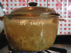 The practice measure of soup of chop of tomato potato corn 2