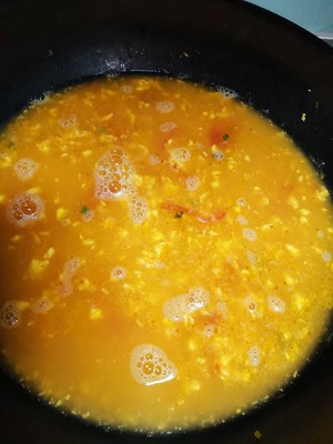 The practice measure of soup of a knot in one's heart of tomato egg face 7