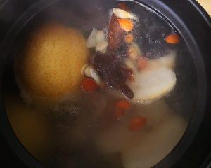 Fig of apricot of snow pear north and south the practice measure of pig bone soup 4
